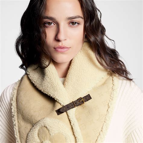 Monogram Shearling Scarf S00 